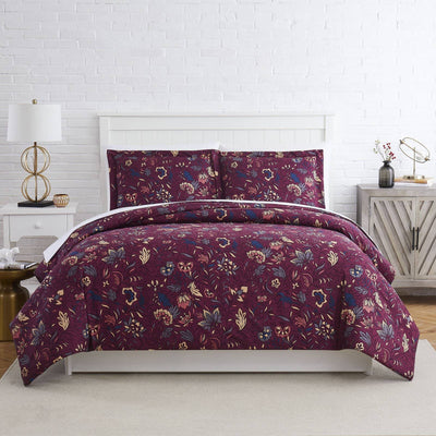 Blooming Blossoms Duvet Cover in Red#color_blooming-blossoms-red