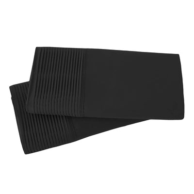 Vilano Springs Pleated Hem Pillow Cases in Black#color_vilano-black