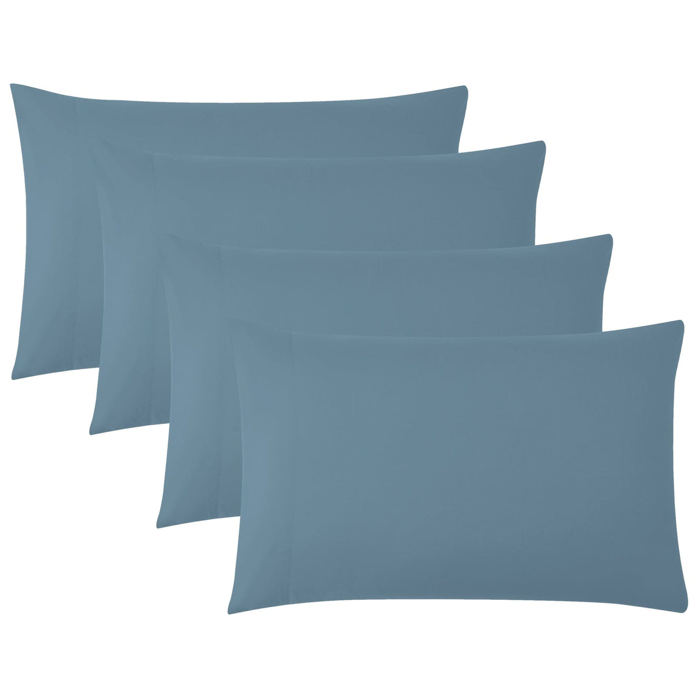 Top View of Vilano 4PC Pillowcase Set in Coronet Blue#color_vilano-coronet-blue