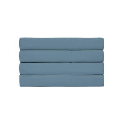 Vilano 4PC Pillowcase Set in Coronet Blue Stack Together#color_vilano-coronet-blue