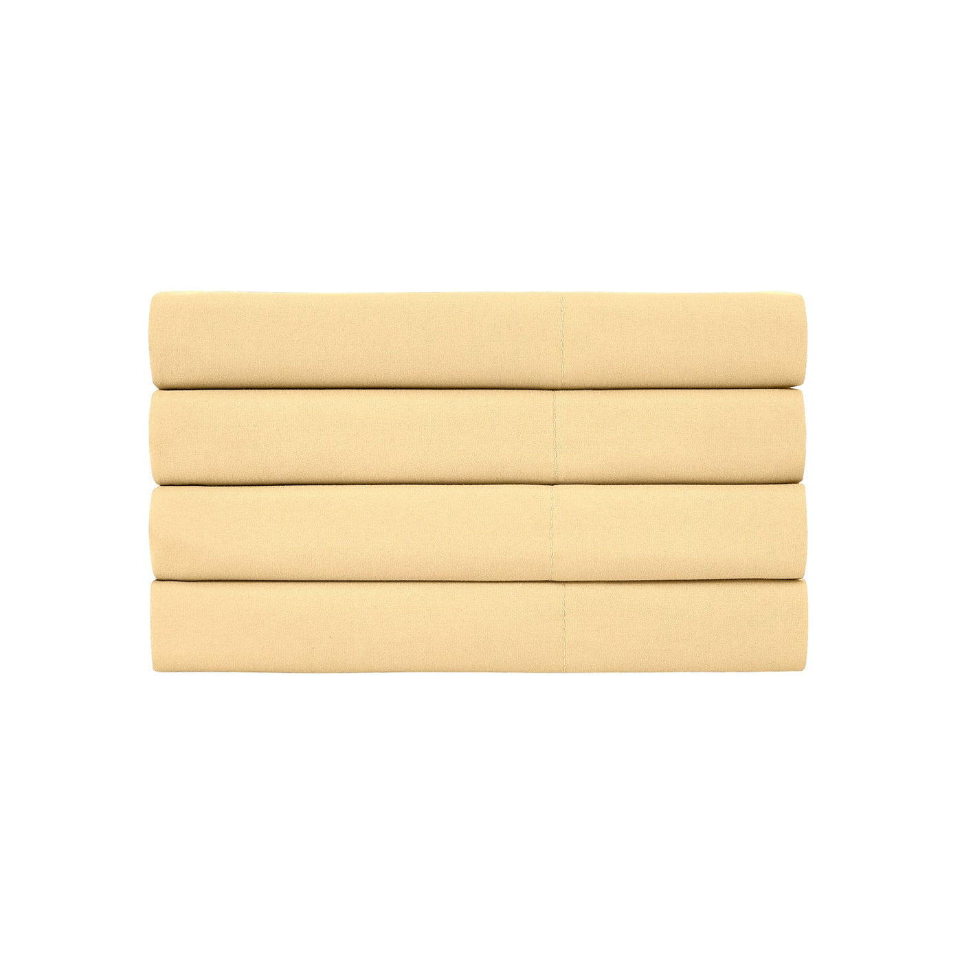 Vilano 4PC Pillowcase Set in Gold Stack Together#color_vilano-gold