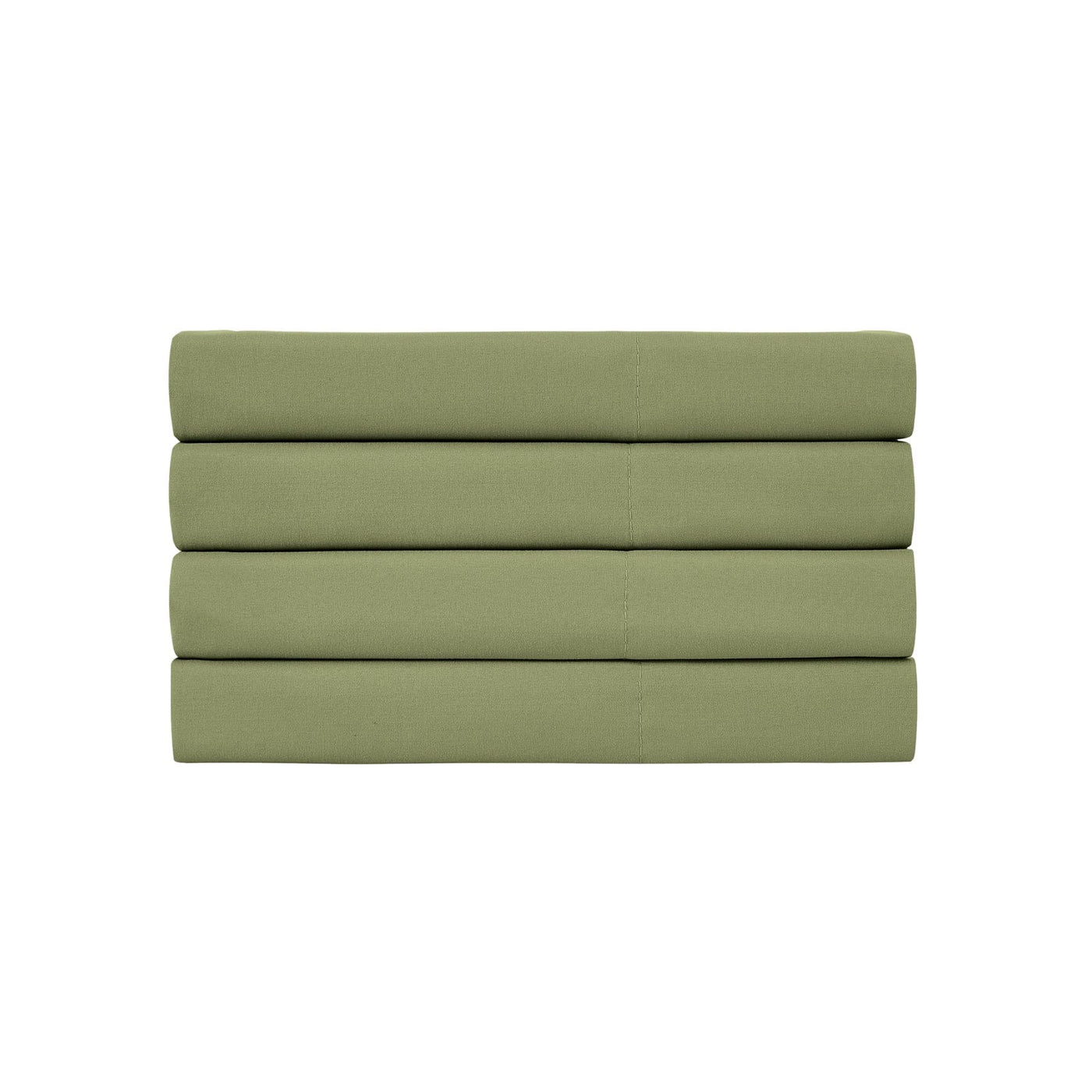 Vilano 4PC Pillowcase Set in Sage Green Stack Together#color_vilano-sage-green