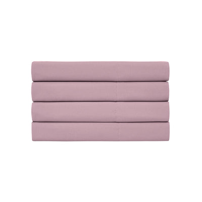 Vilano 4PC Pillowcase Set in Lavender Stack Together#color_vilano-lavender