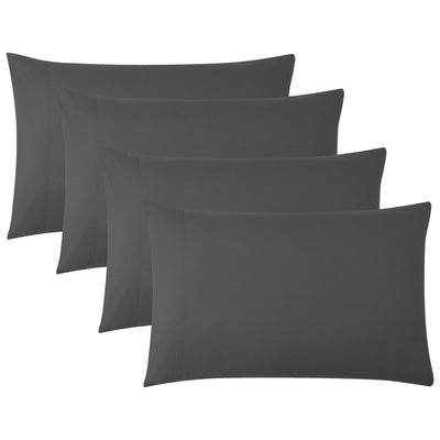 Top View of Vilano 4PC Pillowcase Set in Slate#color_vilano-slate