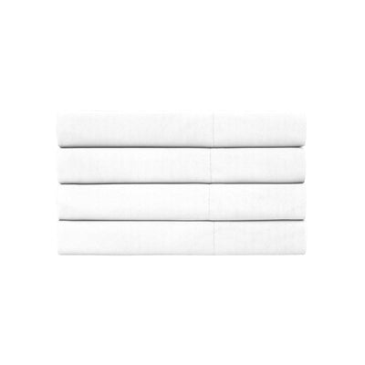 Vilano 4PC Pillowcase Set in White Stack Together#color_vilano-bright-white