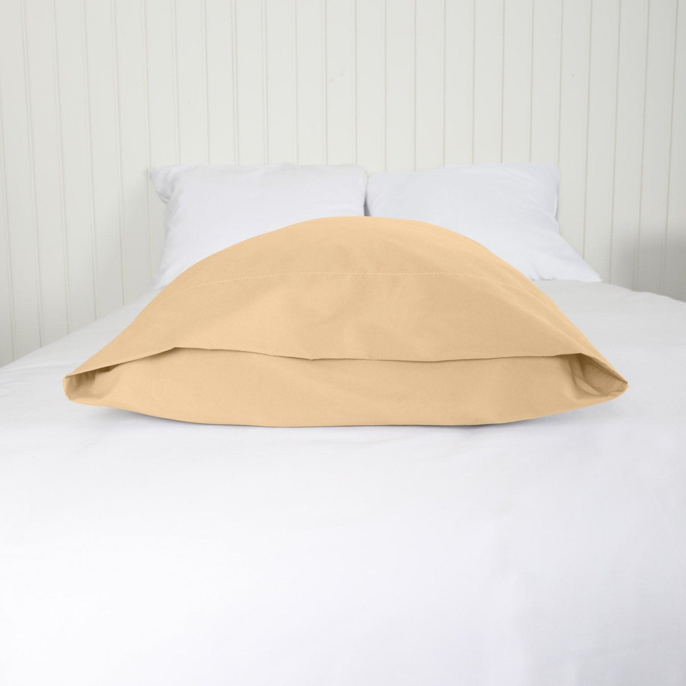 Side View of Vilano Springs 2-Piece Pillow Cases in Gold#color_vilano-gold