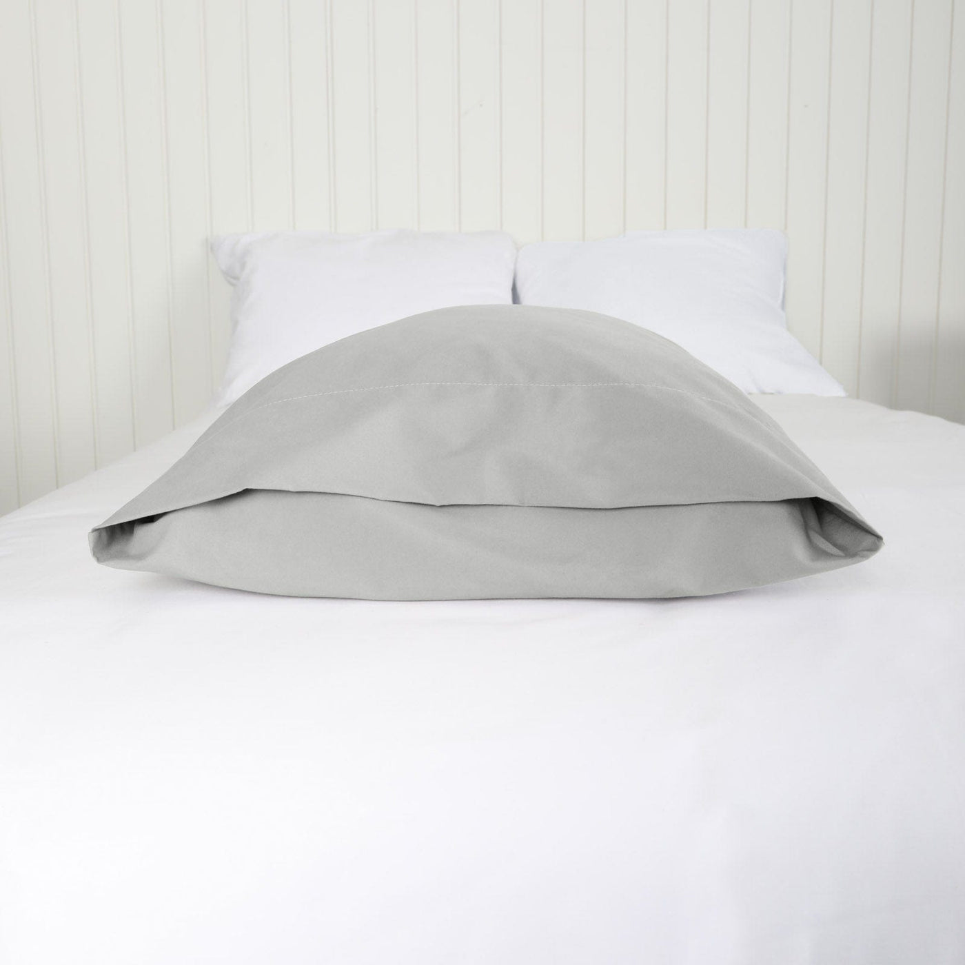 Side View of Vilano Springs 2-Piece Pillow Cases in Steel Grey#color_vilano-steel-gray