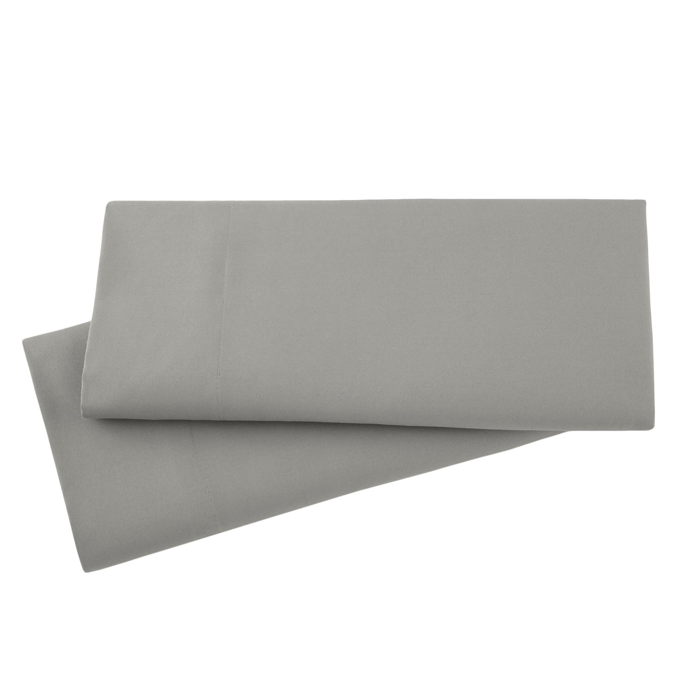 Vilano Springs 2-Piece Pillow Cases in Steel Grey Stack Together#color_vilano-steel-gray