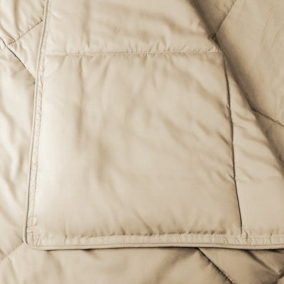 Details of Vilano Down Alternative Comforter in taupe#color_vilano-taupe