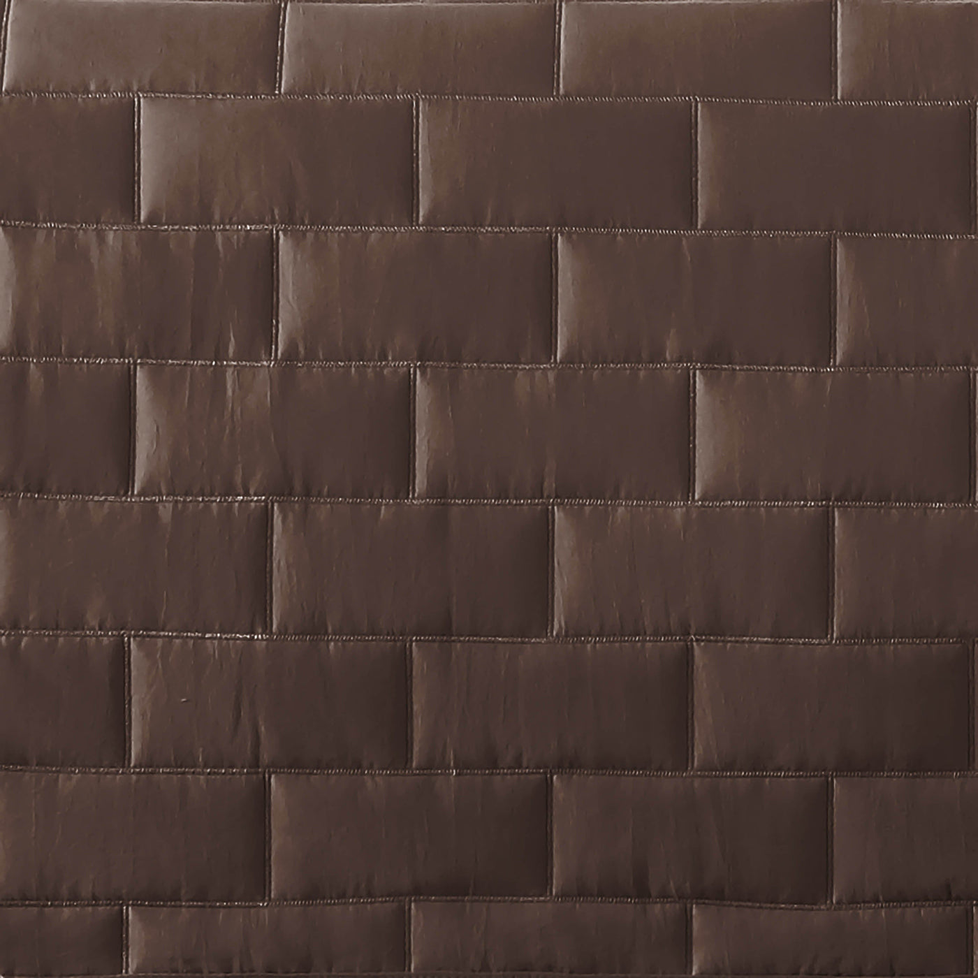 Details of Vilano Brickyard Quilt Set in brown#color_vilano-brownDetailed Stitching of Vilano Brickyard Quilt Set in brown#color_vilano-chocolate-brown