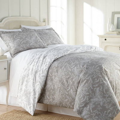 Winter Brush Reversible Comforter Set in Steel Grey#color_winter-brush-steel-gray