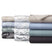 Stacked view of Winter Brush pillow cases showcasing watercolor floral print on cotton sateen fabric with white background