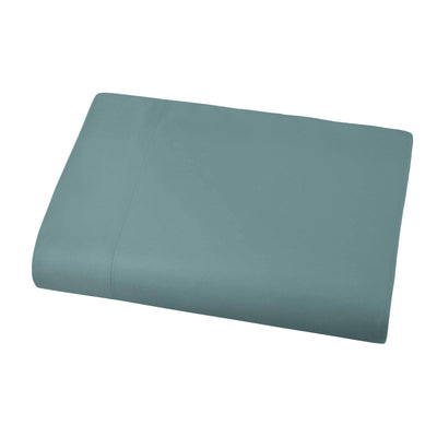 Soft and Luxurious Over-sized Flat Sheet 132 in x 110 in by Vilano springs in Steel Blue#color_vilano-steel-blue