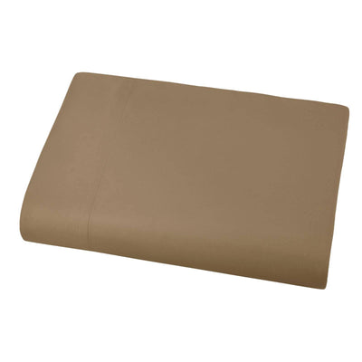 Soft and Luxurious Over-sized Flat Sheet 132 in x 110 in by Vilano springs in Taupe#color_vilano-taupe