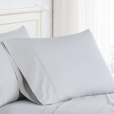 Percale Pillow Cases in Color Lunar Grey#color_percale-lunar-grey