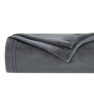 Rolled Microfleece Oversized Blankets and Throws in Slate#color_microfleece-slate