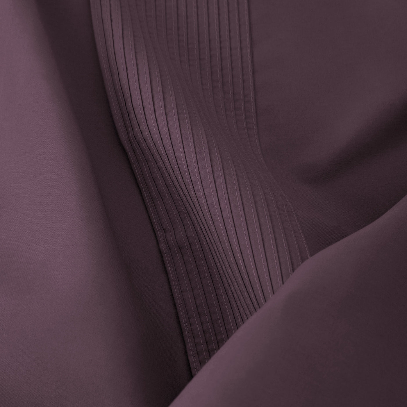 Details of Elegant Pleated Hem of Vilano in Purple#color_vilano-purple