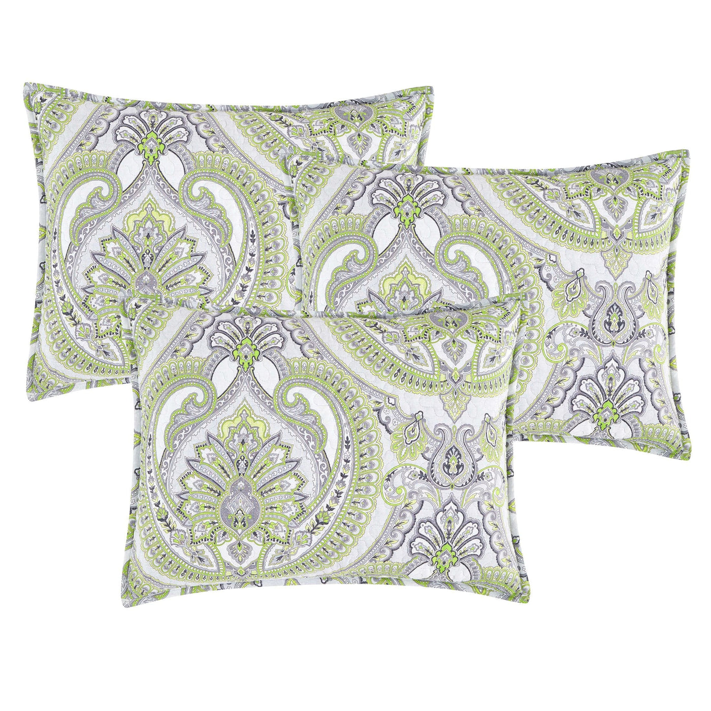 Close Up Image of Pure Melody 6-Piece Daybed Cover Set Pillow Shams in Green#color_pure-melody-green