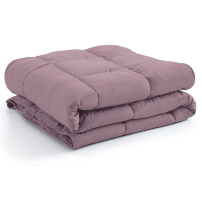 Folded Vilano Down Alternative Comforter in Lavender#color_vilano-lavender
