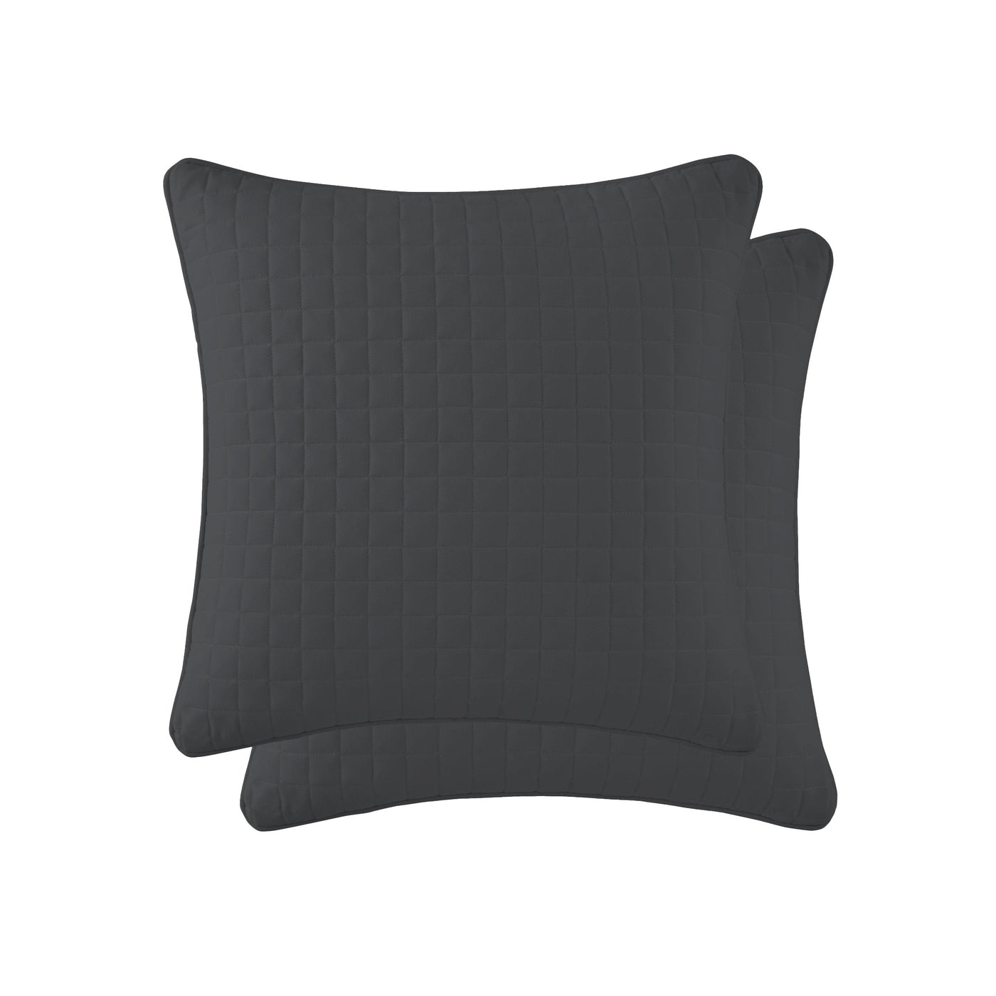 Top View of Vilano Quilted Sham and Pillow Covers in Slate#color_vilano-slate