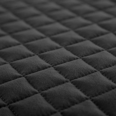 Detailed Stitching of Vilano Oversized Quilt Set in Black #color_vilano-black