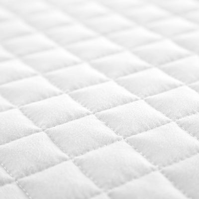 Detailed Stitching of Vilano Oversized Quilt Set in White #color_vilano-white